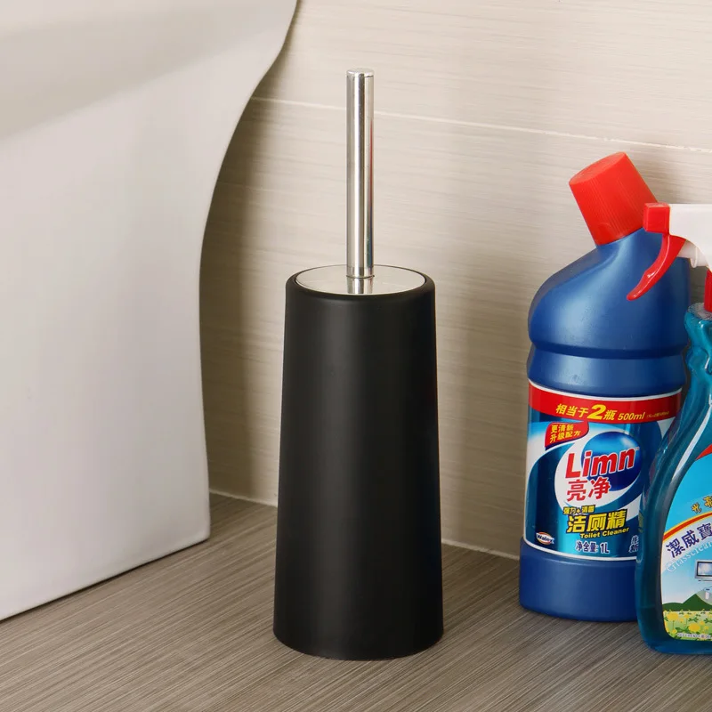 Stainless steel handle toilet brush holder, set up creative toilet brush holder standing soft toilet brush head
Stainless steel handle toilet brush holder, set up creative toilet brush holder standing soft toilet brush head