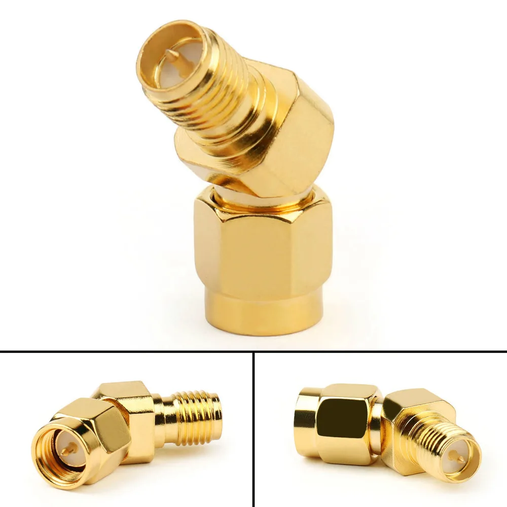 Areyourshop SMA Male to RP-SMA Female Connector Antenna Adapter 45 135 Angle For FPV 50 Ohm 1/4PCS High Quality Connector
Areyourshop SMA Male to RP-SMA Female Connector Antenna Adapter 45 135 Angle For FPV 50 Ohm 1/4PCS High Quality Connector