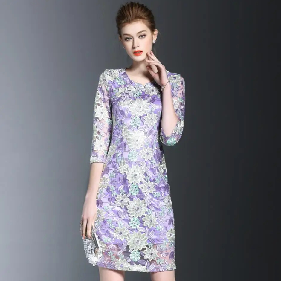 Free Shipping New Autumn National Style Dress Women V-neck Seven-point Sleeve Embroidery Wrap Occasion Dress Plus Size M-4XL
Free Shipping New Autumn National Style Dress Women V-neck Seven-point Sleeve Embroidery Wrap Occasion Dress Plus Size M-4XL