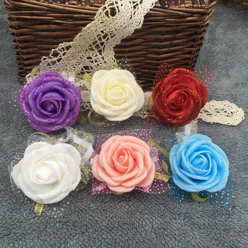 Free shipping 1pcs fashion Handmade Brides Bridesmaid red white purple rose Wedding Bouquet Hand Flowers Wrist Corsages
Free shipping 1pcs fashion Handmade Brides Bridesmaid red white purple rose Wedding Bouquet Hand Flowers Wrist Corsages