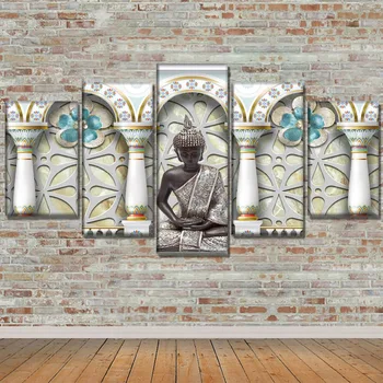 Modern Decor Wall Art Buddha Picture High Quality Canvas Print Type White Building Background Large Poster 5 Piece Painting
Modern Decor Wall Art Buddha Picture High Quality Canvas Print Type White Building Background Large Poster 5 Piece Painting