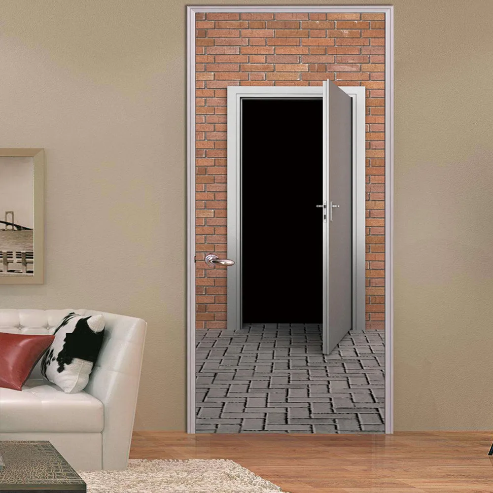 77x200cm 3D Creative Door Stickers For Living Room Bedroom PVC Self Adhesive Wallpaper Home Decor DIY Waterproof Mural Decal
77x200cm 3D Creative Door Stickers For Living Room Bedroom PVC Self Adhesive Wallpaper Home Decor DIY Waterproof Mural Decal