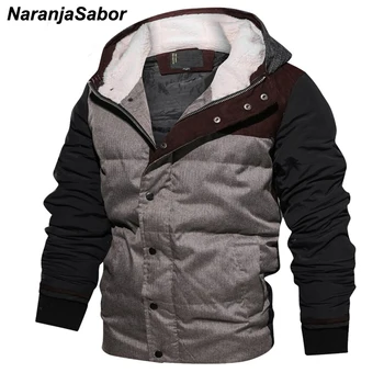 NaranjaSabor New Men's Winter Coats Fashion Patchwork Thick Cotton Jackets Fleece Warm Parkas Mens Brand Clothing EU Size N458
NaranjaSabor New Men's Winter Coats Fashion Patchwork Thick Cotton Jackets Fleece Warm Parkas Mens Brand Clothing EU Size N458