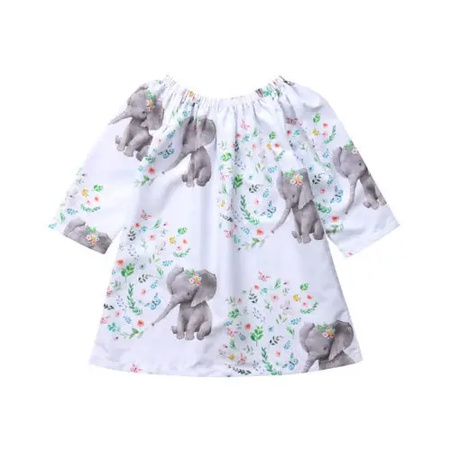 Toddler Kids Baby Girls Princess Elephant Flowers Long Sleeve Dress Casual Dress Size 1-4T
Toddler Kids Baby Girls Princess Elephant Flowers Long Sleeve Dress Casual Dress Size 1-4T