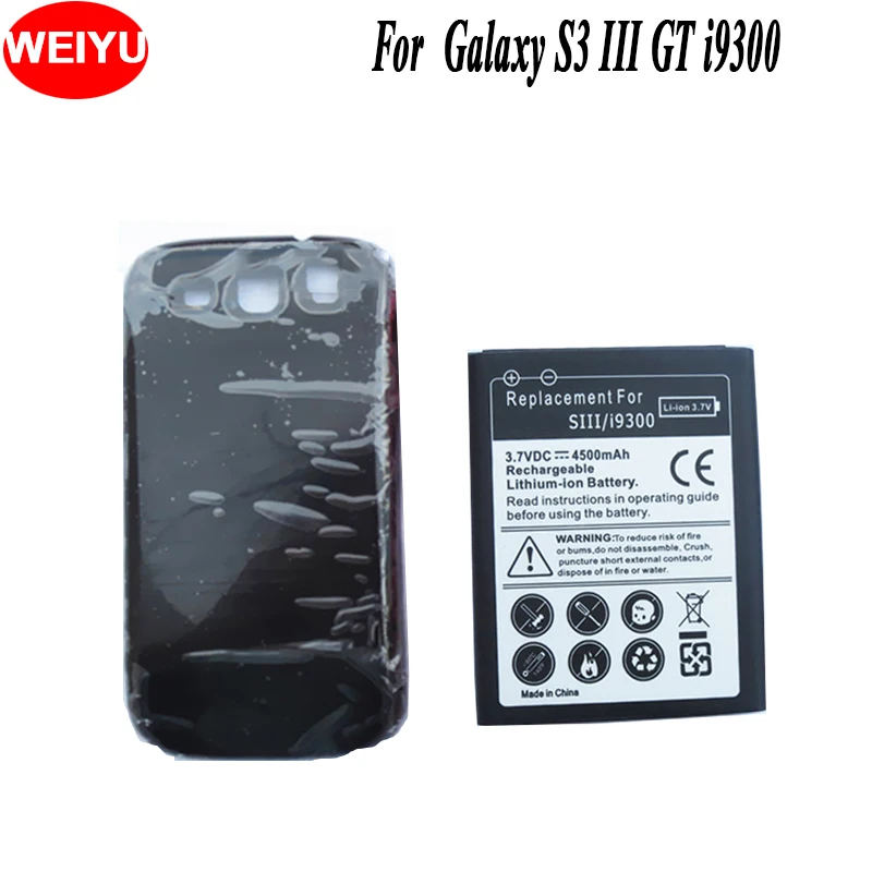 4500mAh Extended Battery +Back Cover for Samsung Galaxy S3 III GT i9300 battery GT-i9300 Batterie Bateria
4500mAh Extended Battery +Back Cover for Samsung Galaxy S3 III GT i9300 battery GT-i9300 Batterie Bateria