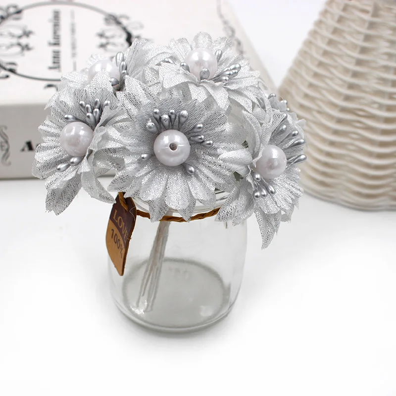 6Pcs/lot Artificial Flower Silver Pearl Stamen Sakura Wedding Party Decoration Accessories Fleurs Clip Art DIY Craft Supplies
6Pcs/lot Artificial Flower Silver Pearl Stamen Sakura Wedding Party Decoration Accessories Fleurs Clip Art DIY Craft Supplies