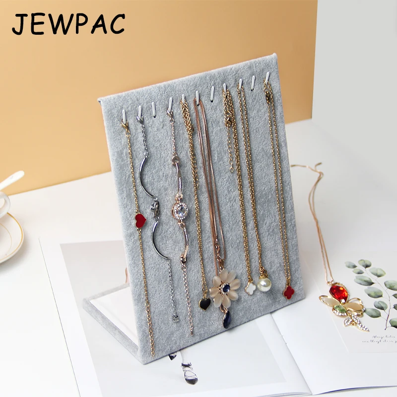 JEWPAC L Shape Necklaces Pendants Bracelets Stand Show Rack Jewelry Display Accessories Storage With Fabric Material Good Craft
JEWPAC L Shape Necklaces Pendants Bracelets Stand Show Rack Jewelry Display Accessories Storage With Fabric Material Good Craft