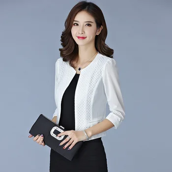Jaqueta Feminina 2019 Summer Women Gauze Mesh Cardigan Short Lace Jackets Office Lady Black,White Slim Hollow Out Thin Outwear
Jaqueta Feminina 2019 Summer Women Gauze Mesh Cardigan Short Lace Jackets Office Lady Black,White Slim Hollow Out Thin Outwear