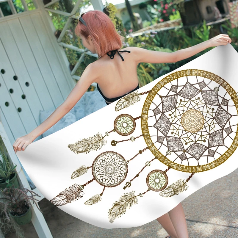 Dreamcatcher Printed Rectangle Beach Towel Microfiber Absorbent Adult Bath Towel Summer Travel Picnic Mat Decorative Tapestry
Dreamcatcher Printed Rectangle Beach Towel Microfiber Absorbent Adult Bath Towel Summer Travel Picnic Mat Decorative Tapestry