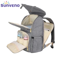 SUNVENO New Fashion Diaper Bag Backpack Large Capacity Baby Bag Nappy Bag for Baby Care image