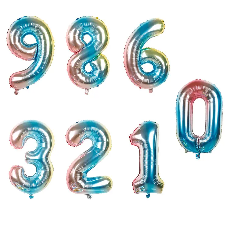 32inch Gradient color Number Foil Balloons Rainbow Digit Birthday Party Decorations kids Figure Wedding Balloon Baby Shower ball
32inch Gradient color Number Foil Balloons Rainbow Digit Birthday Party Decorations kids Figure Wedding Balloon Baby Shower ball