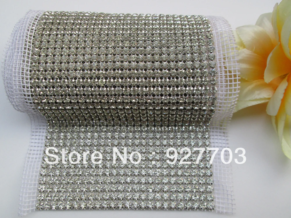 (CM264)1 Yards 12mm SS17 24 Rows Clear Crystal Rhinestone Mesh Wedding Dectoration
(CM264)1 Yards 12mm SS17 24 Rows Clear Crystal Rhinestone Mesh Wedding Dectoration