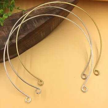 Wired Choker Necklace Collar Necklaces with 2 Loops Connectors Metal DIY Findings Hairband Hair Jewelry Accessories
Wired Choker Necklace Collar Necklaces with 2 Loops Connectors Metal DIY Findings Hairband Hair Jewelry Accessories