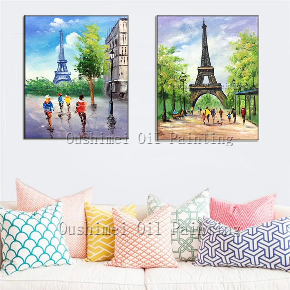 Hand Painted The Eiffel Tower Picture on Canvas Paris Street Landscape Wall Painting Hang Paintings For Room Decor Oil Painting
Hand Painted The Eiffel Tower Picture on Canvas Paris Street Landscape Wall Painting Hang Paintings For Room Decor Oil Painting