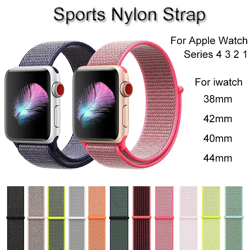 Sport Nylon Watch Strap For Apple Watch 4 3 2 1 Loop Bracelet Band For iwatch 44mm 40mm 38mm 42mm Breathable Wrist Watchband
Sport Nylon Watch Strap For Apple Watch 4 3 2 1 Loop Bracelet Band For iwatch 44mm 40mm 38mm 42mm Breathable Wrist Watchband