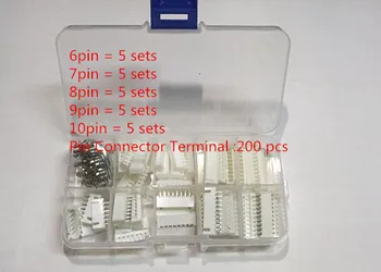 25 sets Kit in box 6p 7p 8p 9p 10 pin 2.54mm Pitch Terminal / Housing / Pin Header Connector Wire Connectors Adaptor XH Kits
25 sets Kit in box 6p 7p 8p 9p 10 pin 2.54mm Pitch Terminal / Housing / Pin Header Connector Wire Connectors Adaptor XH Kits