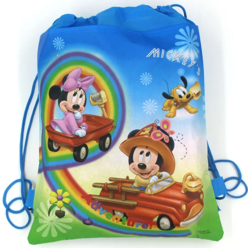 6pcs Minnie Mickey Mouse Cartoon Non-woven Fabrics Drawstring Backpack Shopping bag School Bag Birthday Party Favors Supplies
6pcs Minnie Mickey Mouse Cartoon Non-woven Fabrics Drawstring Backpack Shopping bag School Bag Birthday Party Favors Supplies