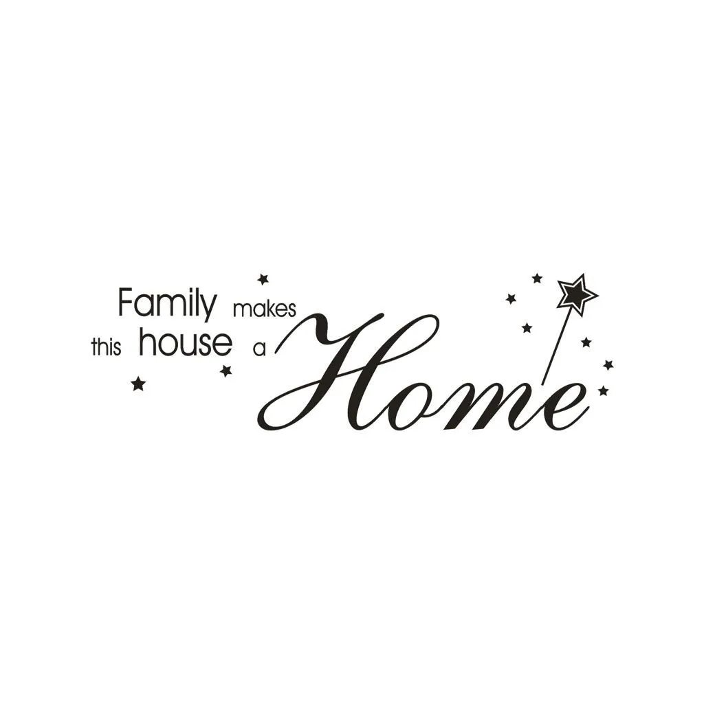 Family makes this house a home Quote Vinyl Wall Decal Lettering Art Words Wall Sticker Home Decor Wedding Decoration Living Room
Family makes this house a home Quote Vinyl Wall Decal Lettering Art Words Wall Sticker Home Decor Wedding Decoration Living Room