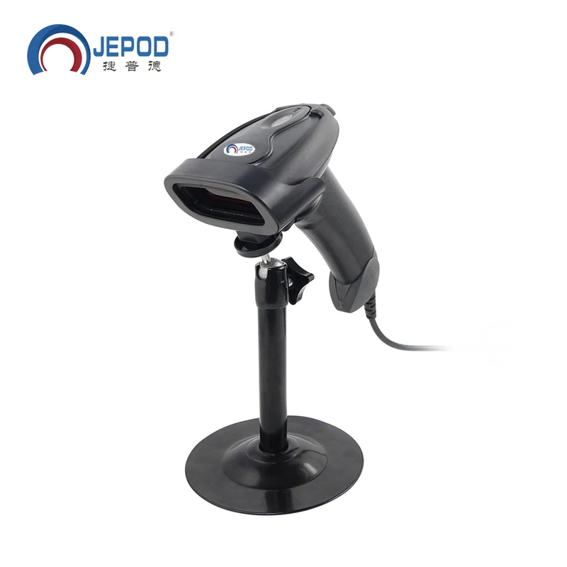 

JP-B1+ stand High Quality Long Barcode Laser USB Port Handheld Barcode Scanner with Stand Bar Code Reader for POS JP-B1& Stand