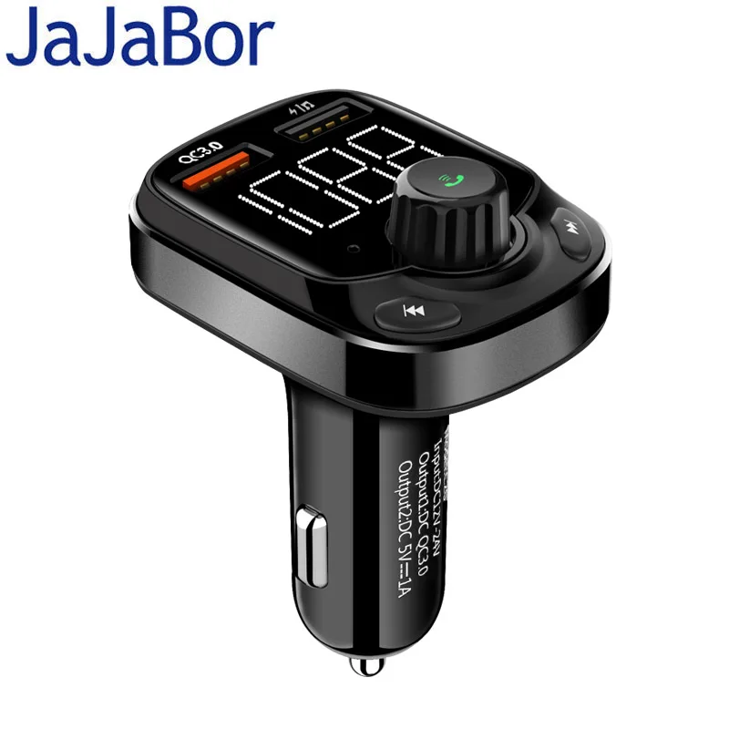 JaJaBor Bluetooth Car Kit Handsfree Calling Car MP3 Player FM Transmitter With Dual USB QC3.0 3.6A Quick Charge Car Charger
JaJaBor Bluetooth Car Kit Handsfree Calling Car MP3 Player FM Transmitter With Dual USB QC3.0 3.6A Quick Charge Car Charger