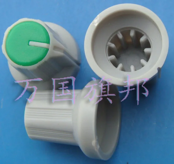 The Free Delivery. potentiometer knob green plastic mallard green high 16MM diameter 15MM
The Free Delivery. potentiometer knob green plastic mallard green high 16MM diameter 15MM