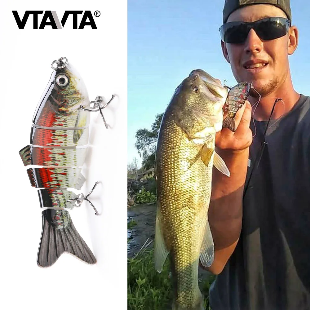 VTAVTA 6 Segment Multi Jointed Swimbait Crankbaits Fishing Lure Trolling Wobblers for Pike Fishing Rattlin Hard Artificial Baits
VTAVTA 6 Segment Multi Jointed Swimbait Crankbaits Fishing Lure Trolling Wobblers for Pike Fishing Rattlin Hard Artificial Baits