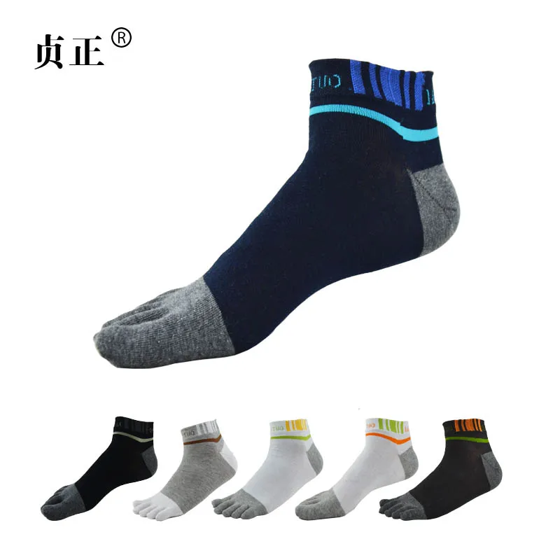 Image 6 Pair NEW Comfortable Men Women s Guy Socks Sports Five Finger Pure Soft Cotton Socks Toe Sock 6 colors