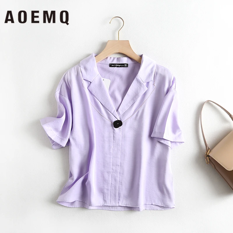 AOEMQ Fashion Shirts Summer Hot Sell Solid Suit Collar Solid Shirts Women Tops Student Graduation Ceremony Tops Blouse Clothing
AOEMQ Fashion Shirts Summer Hot Sell Solid Suit Collar Solid Shirts Women Tops Student Graduation Ceremony Tops Blouse Clothing