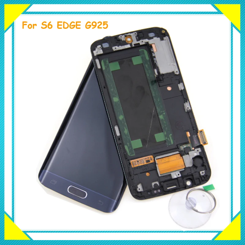 Replacement Super AMOLED Display For SAMSUNG Galaxy s6 edge G925 G925F G925I LCD Digitizer Assembly with Frame
Replacement Super AMOLED Display For SAMSUNG Galaxy s6 edge G925 G925F G925I LCD Digitizer Assembly with Frame