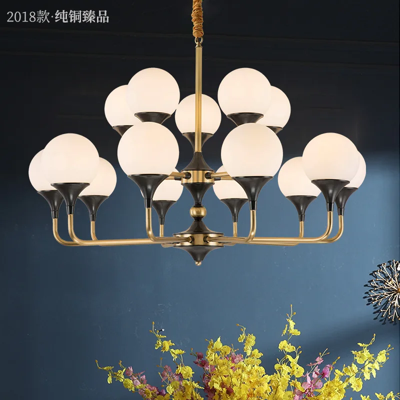 Modern luxury LED chandeliers lighting Copper suspended lamps deco fixtures living room luminaires bedroom hanging lights
Modern luxury LED chandeliers lighting Copper suspended lamps deco fixtures living room luminaires bedroom hanging lights