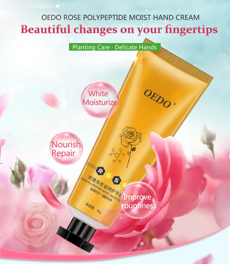 Buy 3 Get 1 Gift Hand Cream Rose Polypeptide Moist Repair Nourishing Whitening Anti Chapping-Wrinkle Improve Drying Skin Care Buy 3 Get 1 Gift Hand Cream Rose Polypeptide Moist Repair Nourishing Whitening Anti Chapping-Wrinkle Improve Drying Skin Care