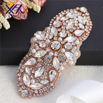 XINFANGXIU (30 pieces)Wholesale hand beaded sewing rose gold clear crystal rhinestone applique patch for dress
XINFANGXIU (30 pieces)Wholesale hand beaded sewing rose gold clear crystal rhinestone applique patch for dress