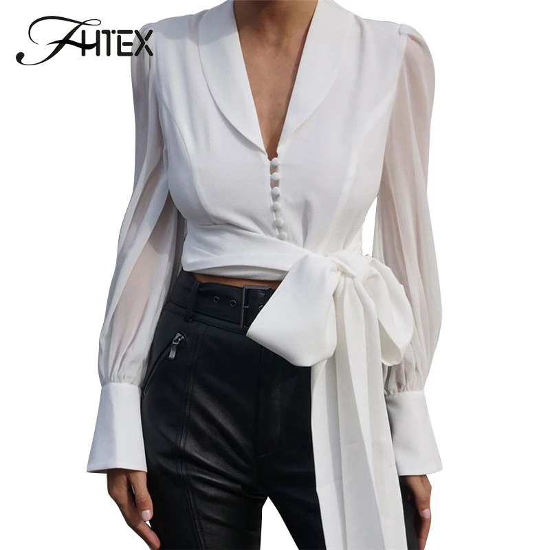 Modern Lady V Neck Peter Pan Collar White Blouse Women Lantern Sleeve Bow Knot Slim Casual Tops and Blouses Autumn Short Shirts
Modern Lady V Neck Peter Pan Collar White Blouse Women Lantern Sleeve Bow Knot Slim Casual Tops and Blouses Autumn Short Shirts