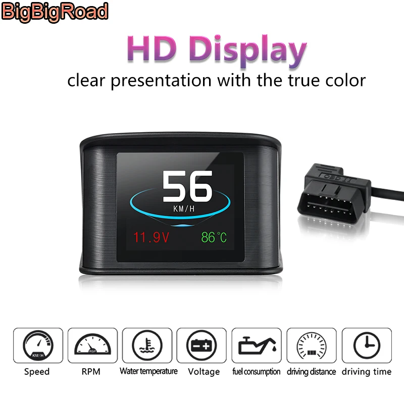 BigBigRoad Car Hud OBD 2 Computer Windscreen Projector Head Up Display For Toyota Camry C-HR CHR Prado Avensis RAV4 RAV-4 Crown
BigBigRoad Car Hud OBD 2 Computer Windscreen Projector Head Up Display For Toyota Camry C-HR CHR Prado Avensis RAV4 RAV-4 Crown