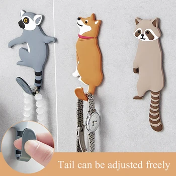 Cartoon cute animal key hook Multifunctional door back wall decoration nail-free Key hanger Portable seamless hooks mx7111751
Cartoon cute animal key hook Multifunctional door back wall decoration nail-free Key hanger Portable seamless hooks mx7111751