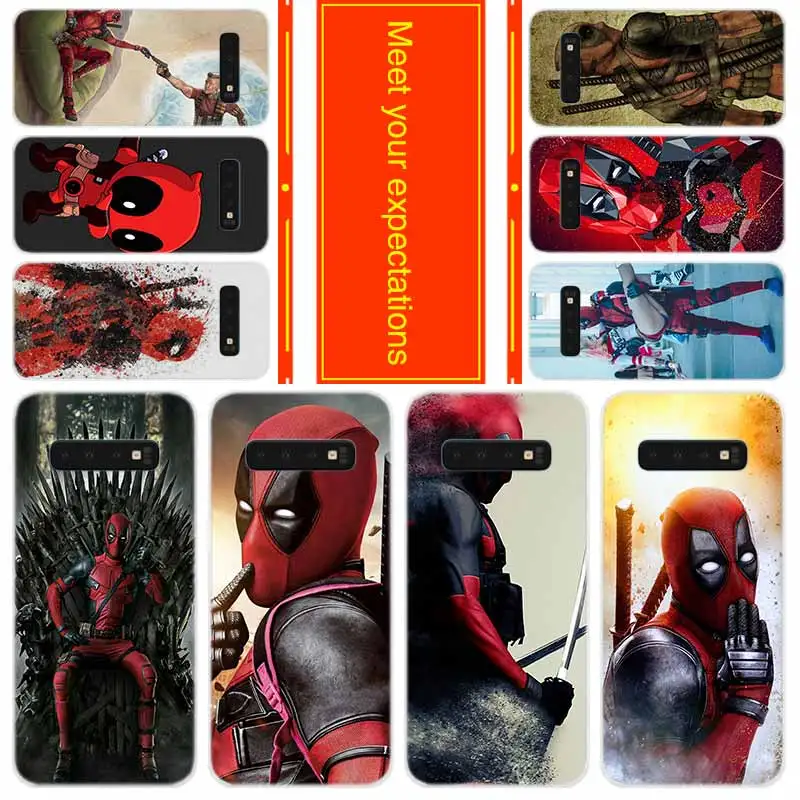 Phone for Samsung Galaxy S10 E S9 S8 Plus S7 s6 Edge s10 plus s5 Note 10 9 8 Cover Case Hero Deadpool Clear Cell
Phone for Samsung Galaxy S10 E S9 S8 Plus S7 s6 Edge s10 plus s5 Note 10 9 8 Cover Case Hero Deadpool Clear Cell