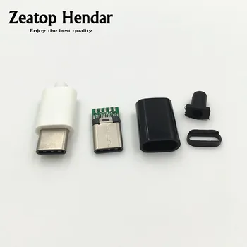 100Sets USB 3.1 C-type Male DIY Plug 4 IN 1 PCB Welding Type Double-sided Type C Data and Charging Welded Wire Connector
100Sets USB 3.1 C-type Male DIY Plug 4 IN 1 PCB Welding Type Double-sided Type C Data and Charging Welded Wire Connector