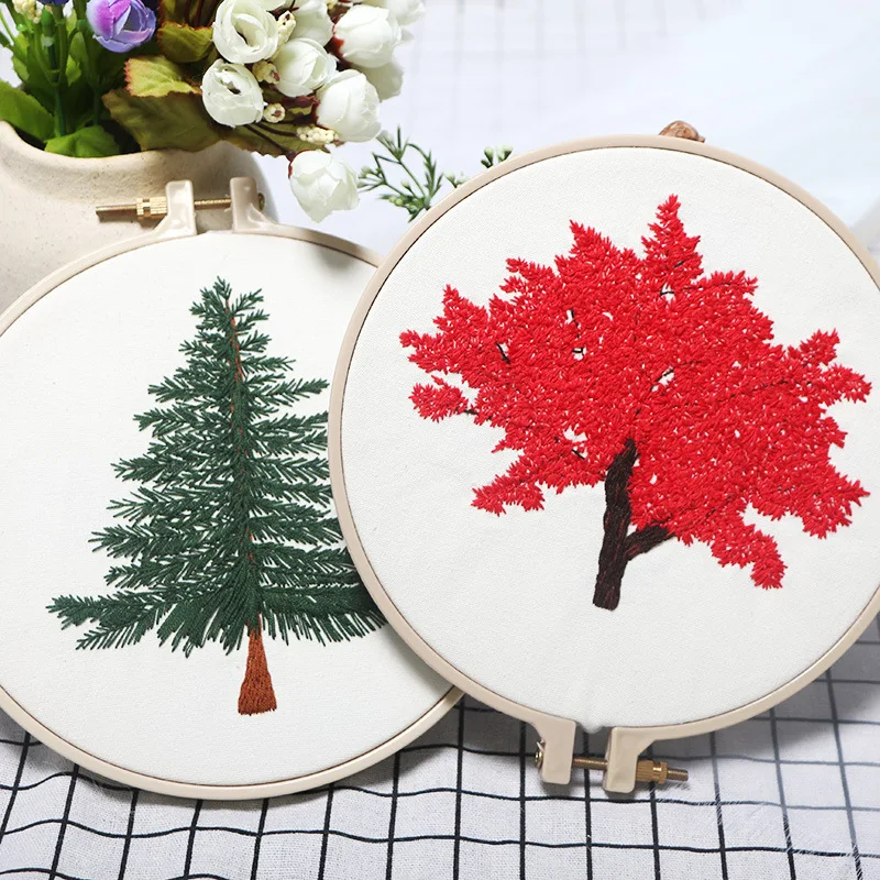 Handmade Flower Tree Embroidery Sets with Frame for Beginner DIY Needlework Kits Cross Stitch Handcraft Christmas Gift Decor
Handmade Flower Tree Embroidery Sets with Frame for Beginner DIY Needlework Kits Cross Stitch Handcraft Christmas Gift Decor