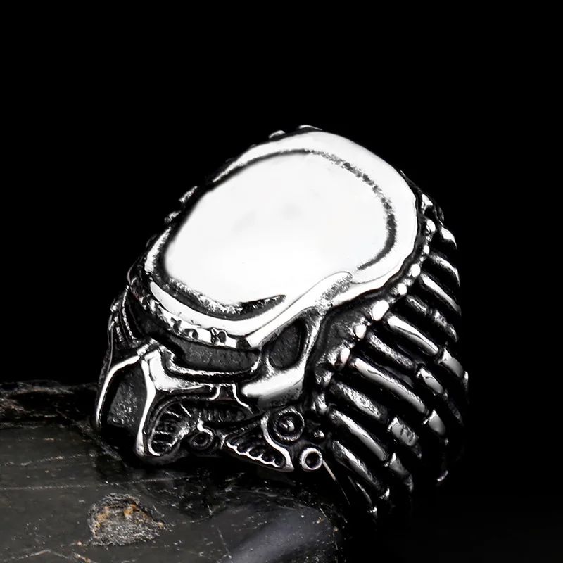 Punk Gothic Titanium Steel Alien Predator Men Rings Biker Personality Punk Ring Male Vintage Jewelry
Punk Gothic Titanium Steel Alien Predator Men Rings Biker Personality Punk Ring Male Vintage Jewelry