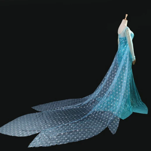 Фото Роскошное женское платье Снежной королевы длинное бальное со - купить