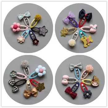 MIXIU 6pcs/set Baby Kids Bowknot Hairpins Cartoon Star/bear/pompom Hair Clips Girls Handmade Barrettes Headwear Accessories
MIXIU 6pcs/set Baby Kids Bowknot Hairpins Cartoon Star/bear/pompom Hair Clips Girls Handmade Barrettes Headwear Accessories