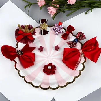 10 Pieces/Set Baby Headdress Girl Headband Baby Supplies Bow Knot Hairpin Hair Accessories Hair Rope Headwear Hair Clip Crown
10 Pieces/Set Baby Headdress Girl Headband Baby Supplies Bow Knot Hairpin Hair Accessories Hair Rope Headwear Hair Clip Crown