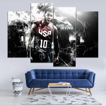Kyrie Irving Basketball Player Painting 4 Piece Modular Style Picture Modern Canvas Print Type Home Decor Wall Artwork Poster
Kyrie Irving Basketball Player Painting 4 Piece Modular Style Picture Modern Canvas Print Type Home Decor Wall Artwork Poster