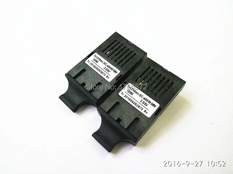 1 Pair 1x9 Optical Transceive Dual Fiber 10/100M 40KM SC 3.3V/5V1310nm 100M single mode fiber optical transceiver module
1 Pair 1x9 Optical Transceive Dual Fiber 10/100M 40KM SC 3.3V/5V1310nm 100M single mode fiber optical transceiver module