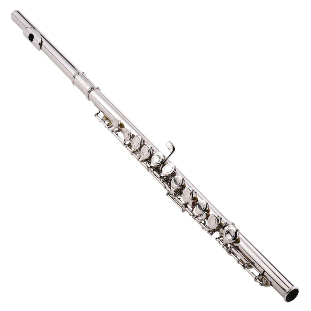 Western Concert Flute Silver Plated 16 Holes C Key Cupronickel Woodwind Instrument Stick Gloves Mini Screwdriver Padded Bag
Western Concert Flute Silver Plated 16 Holes C Key Cupronickel Woodwind Instrument Stick Gloves Mini Screwdriver Padded Bag