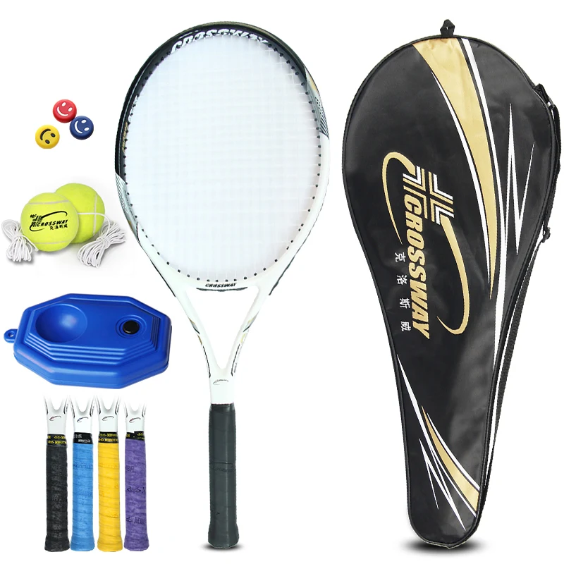 Tennis Racket High Quality Carbon Aluminum Alloy Tennis Racket Racquets Equipped with Bag 2018 New And Accessories
Tennis Racket High Quality Carbon Aluminum Alloy Tennis Racket Racquets Equipped with Bag 2018 New And Accessories