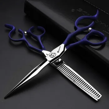 6 inch 9cr13 purple handle professional hairdressing cutting scissors set 440c japan steel thinning shears scissors makas
6 inch 9cr13 purple handle professional hairdressing cutting scissors set 440c japan steel thinning shears scissors makas