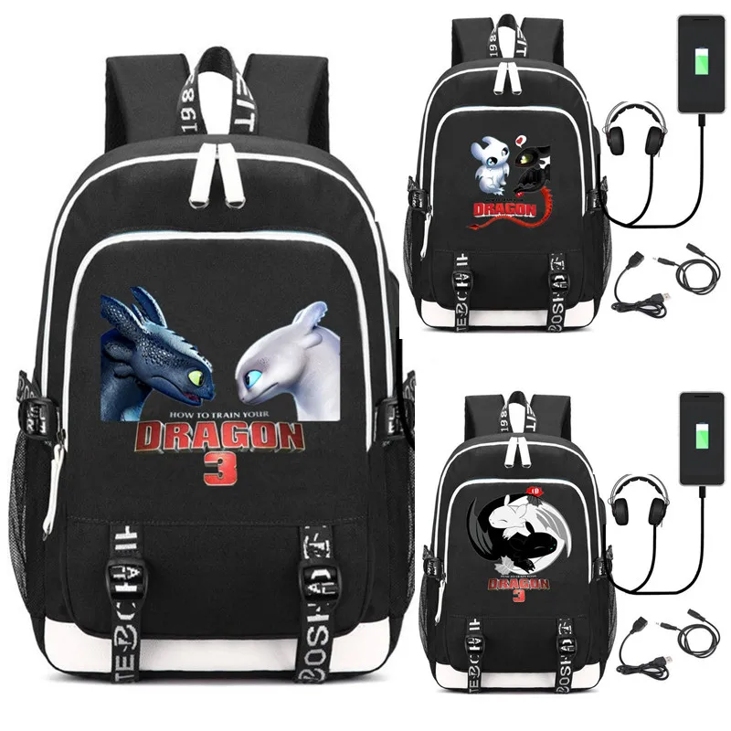 Anime How to Train Your Dragon Backpack Bag w/USB Port /Headphone Rucksack Bag Teenager Student School Laptop Bag Cosplay
Anime How to Train Your Dragon Backpack Bag w/USB Port /Headphone Rucksack Bag Teenager Student School Laptop Bag Cosplay