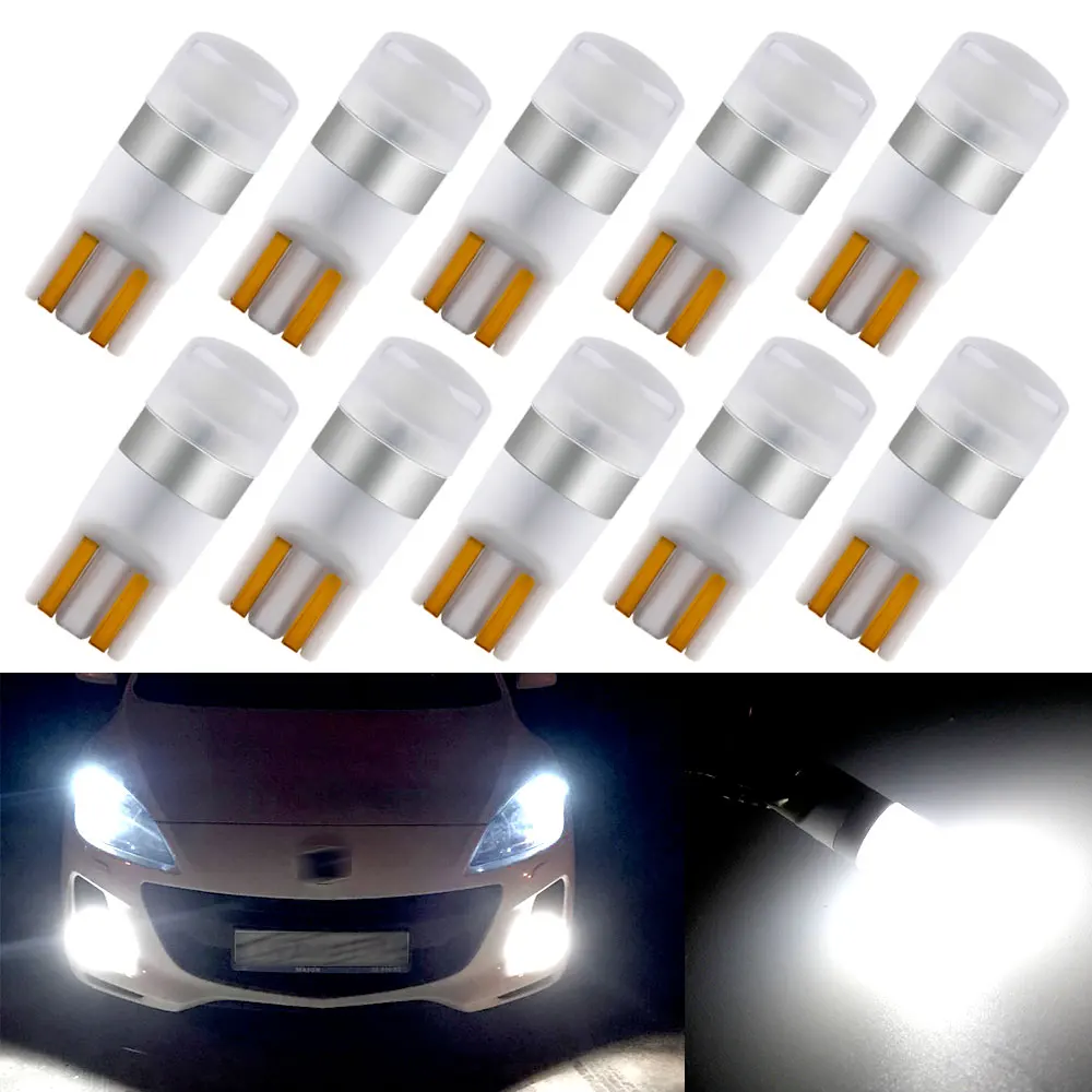 10Pcs T10 W5W Car Lights Wedge Reading Light Led t10 194 168 W5W Led Bulb For Auto Side Parking Dome Lamp For Car License Plate
10Pcs T10 W5W Car Lights Wedge Reading Light Led t10 194 168 W5W Led Bulb For Auto Side Parking Dome Lamp For Car License Plate