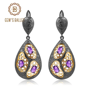 GEM'S BALLET The Persistence of Memory Element 925 Sterling Silver Earrings Natural Amethyst Handmade Drop Earrings for Women
GEM'S BALLET The Persistence of Memory Element 925 Sterling Silver Earrings Natural Amethyst Handmade Drop Earrings for Women